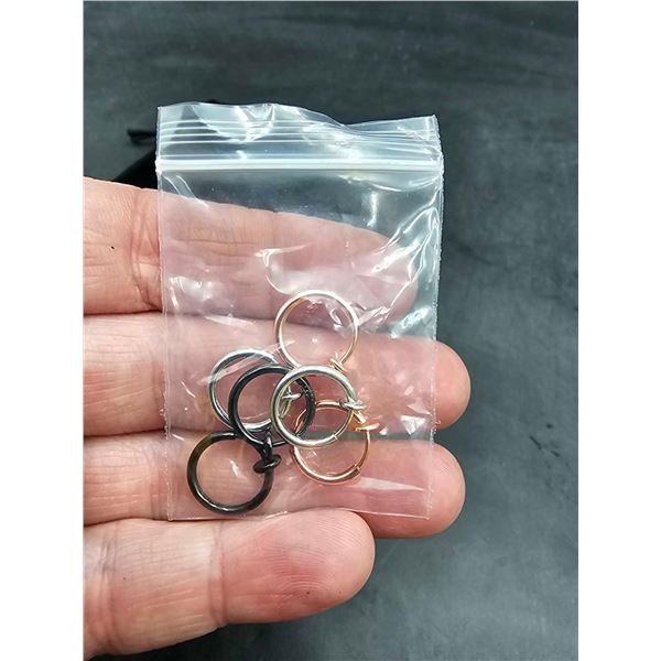 False Nose Rings Asst Finishes