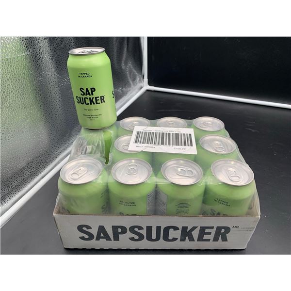 SapSucker Organic Sparkling Tree Water-Lime (12 x 355ml)