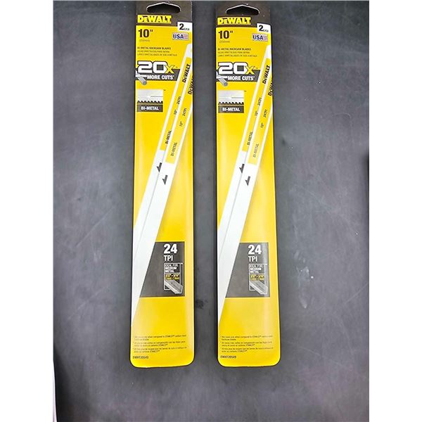 DeWalt 10in Bi-Metal Hacksaw Blades (2 x 2)
