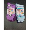 Image 1 : Hot Paws Girls Thermal Acrylic Blend Socks 4pairs (size 11-4)