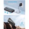 Image 2 : Solar Power Bank 30000mAh, Portable Charger Solar Charger Power Bank with 2 USB and Type C Output Po