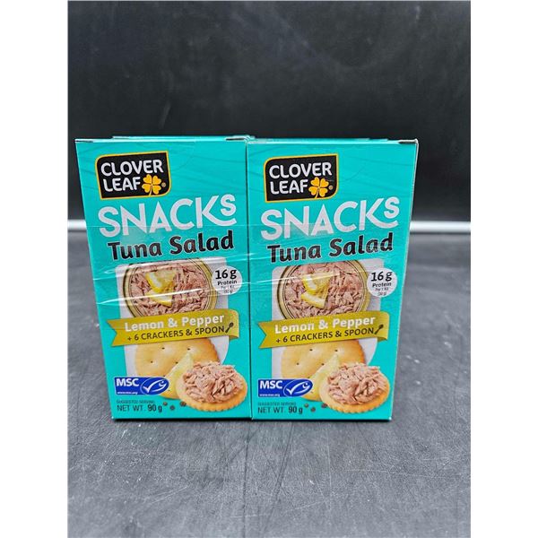 Clover Leaf Snacks Tuna Salad Lemon Pepper & Crackers (6 x 90g)