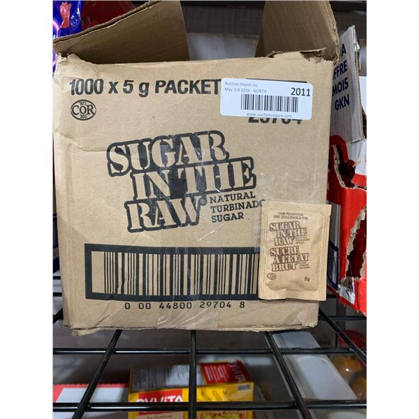 CASE LOT -Sugar In The Raw Natural Turbinado Sugar 1000 x 5g