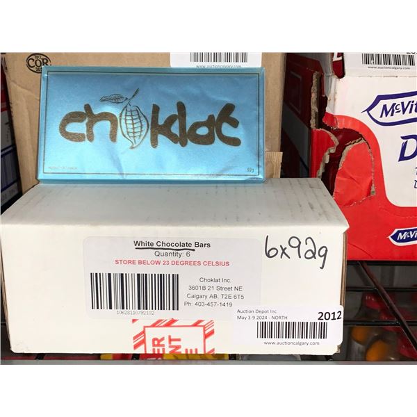 CASE LOT -Choklat White Chocolate 6 x 92g