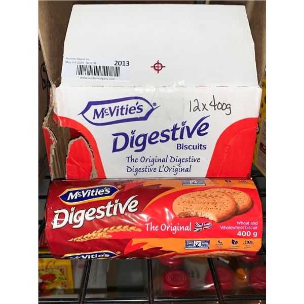 CASE LOT -Mcvitties digestive bisquits 12 x 400g