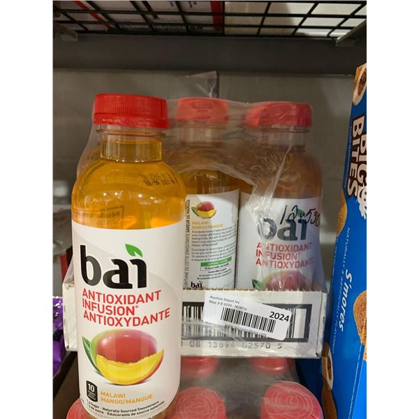 CASE LOT - Bai antioxidant infusion drink mango 12 x 530ml