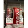 Image 2 : CASE LOT - Zoa zero sugar energy drink 12 x 355ml