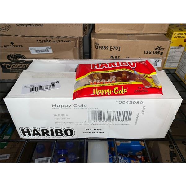 CASE LOT - Haribo Happy Cola Gummies 18 x 60g