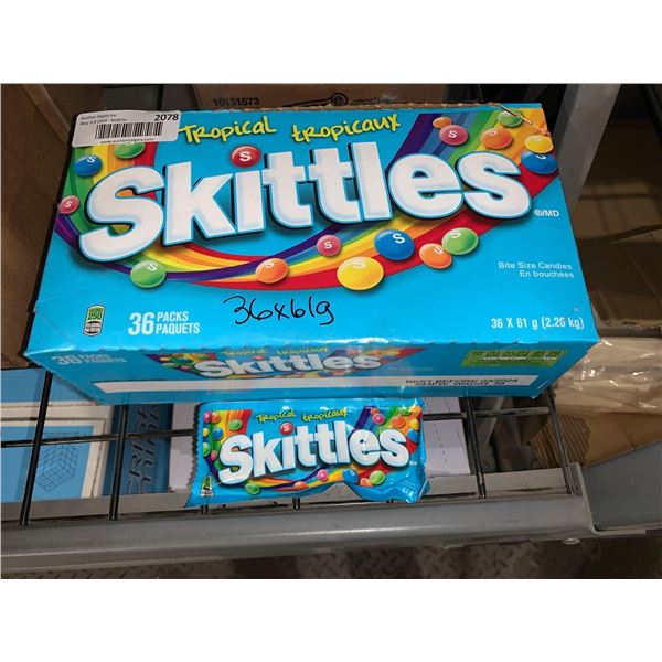 CASE LOT - Skittles Tropical 36 x 61g