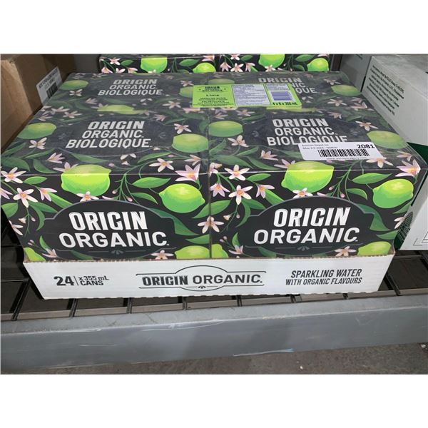 CASE LOT - Orgin Organic Lime sparkling water 24 x 355ml