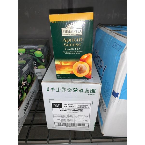 CASE LOT - Ahmad Apricot Sunrise Tea Bags 6 x 6 x 20