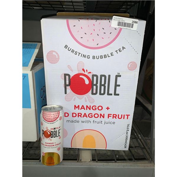 CASE LOT - Pobble mango Bubble Tea 24 x 490ml