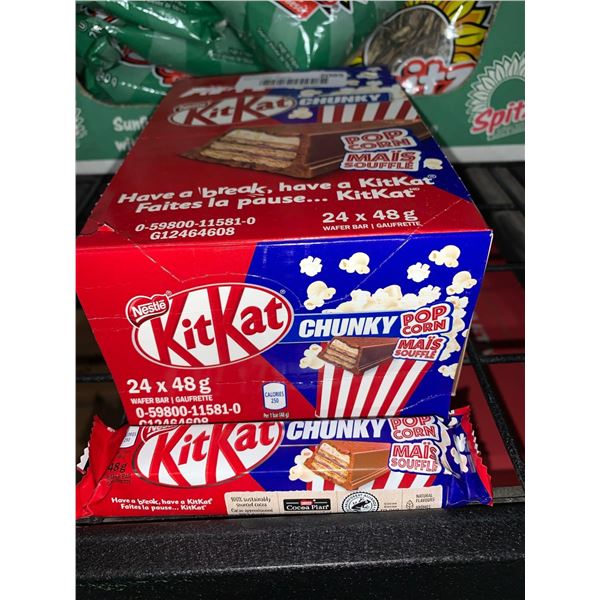 CASE LOT - KitKat Chunky popcorn Bars 24 x 48g