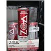 Image 1 : CASE LOT - ZOA zero sugar energy drinks 12 x 355ml