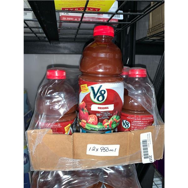 CASE LOT - V8 Original 100% juice 12 x 950ml