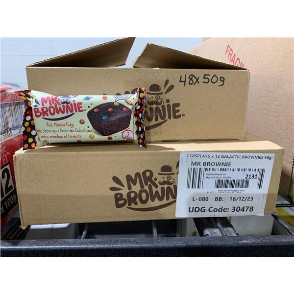 CASE LOT - Mr Brownie fudge brownies 48 x 50g