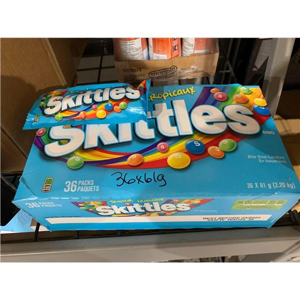 CASE LOT - Skittles Tropical 36 x 61g