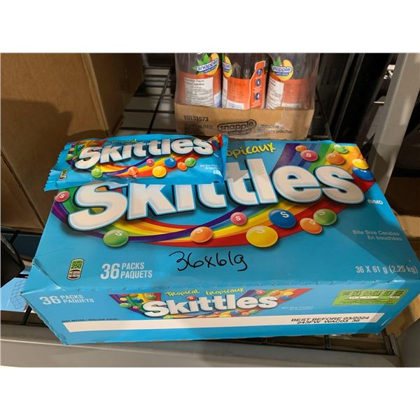 CASE LOT - Skittles Tropical 36 x 61g