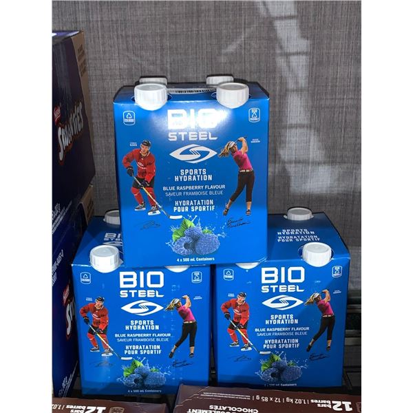 CASE LOT - Bip Steel Sports Hydration raspberry 12 x 500ml