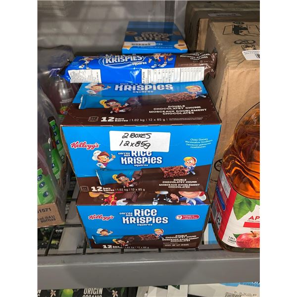 CASE LOT - Kelloggs rice krispies chocolate 2 x 12 x 85g