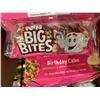Image 2 : CASE LOT - Big Bites Birthday Cake Marshmellow snacks 3 x 12 x 52g