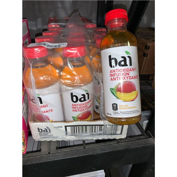 CASE LOT - Bai antioxidant infusion mango drink 12 x 530ml