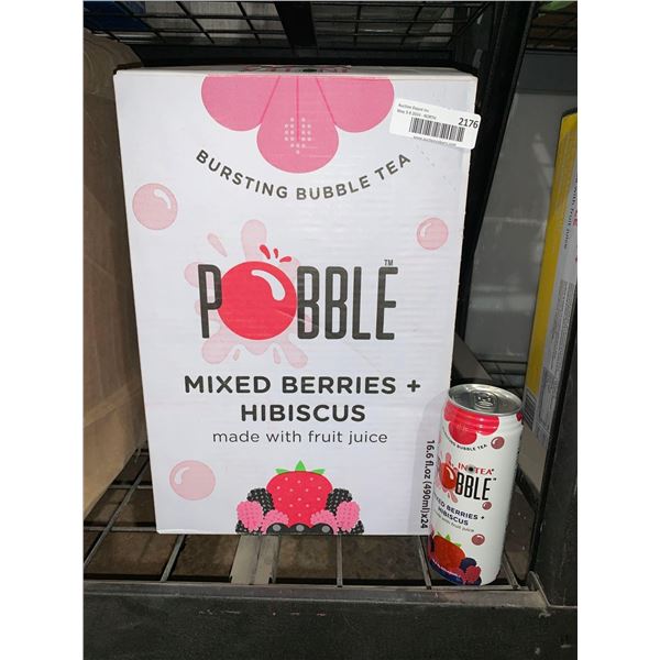 CASE LOT - Pobble Mixed berries Bubble Tea 24 x 490ml