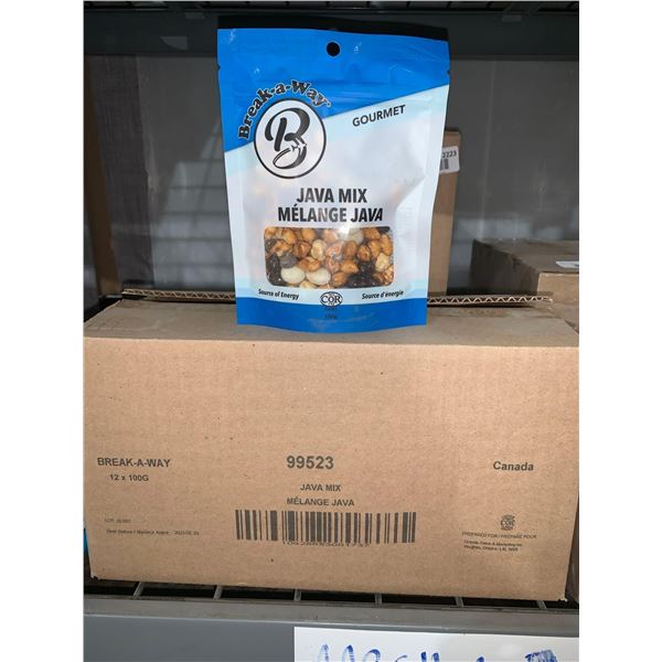 CASE LOT - Breakaway Java Snack Nut Mix 12 x 100g
