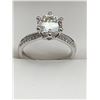 Image 1 : 2.00 CT GRA CERTIFIED ROUND CUT MOISSANITE VVS D WITH 16 ROUND CUBIC ZIRCONIUM SET IN EACH SHANK WEI