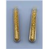 Image 1 : LOT of 2 Large Vials of Golden Flaking Material