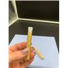 Image 2 : LOT of 2 Large Vials of Golden Flaking Material