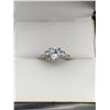 Image 1 : LADIES 1.0 CARAT BRILLIANT CUT SOLITAIRE BANDED STYLE ENGAGEMENT RING .925 SILVER