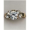 Image 4 : LADIES 14K GP 1.0 CARAT ROUND CUT SOLITAIRE RING