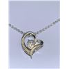Image 3 : NEW FLOATING HEART SOLITAIRE PENDANT & CHAIN GIFT SET