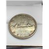 Image 1 : ESTATE ITEM- VINTAGE 1953 CANADA VOYAGEUR SILVER $1.00 DOLLAR COIN