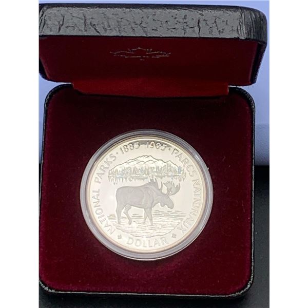 ESTATE ITEM - Canada 1885-1985 National Parks Cased $1.00 Coin