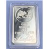 Image 2 : Silver Town cased 1 oz .999 Fine Silver Wafer Bar