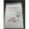 Image 4 : 3.00 CT GRA CERTIFIED MOISSANITE VVS D SOLITAIRE SET IN STERLING SILVER