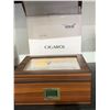 Image 1 : CIGAROL - WOOD FINISHED CIGAR CASE.