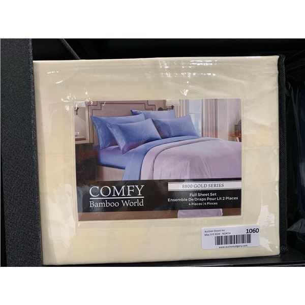 Comfy Bamboo World 8800 Gold Series 4 Piece Sheet Set Full Size