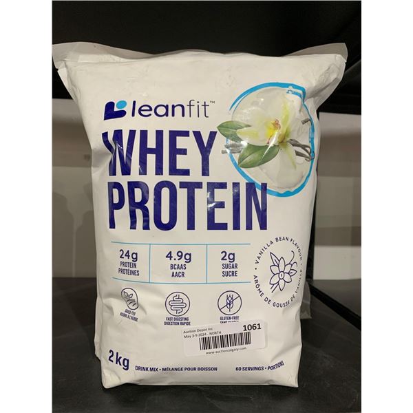 Lean fit whey protein powder vanilla flavor 2kg