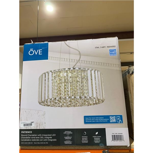 Ove Patience Round Chandilier with Integrated LED  16.4x16.4x81.1"