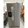 Image 1 : Whirlpool stainless steel french door style fridge and freezer. Model number WRS321SDHZ08