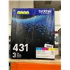 Image 1 : Brother 431 3 Pack TN431 Cyan, Magenta, Yellor Printer Toner