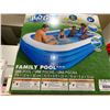 Image 2 : Bestway H2O GO Deluxe Blue Rectangular Family Pool 10' X 6' x 22" New in Box