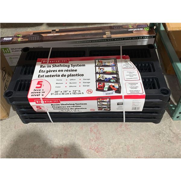 Organize-it! Resin Shelving System 5 Levels