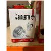 Image 3 : Bialetti Moka express espresso maker with box of filters