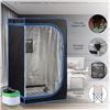 Image 1 : Full Size Portable Steam Sauna Kit, Personal Full Body Home Spa for Detox, Relaxation, 4 Liters 1600