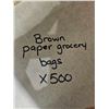Image 3 : Lot of 500 Plain Paper Bags