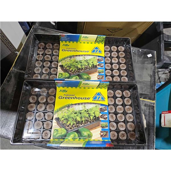 Jiffy Professional Greenhouse Kit 72 Pods x 2